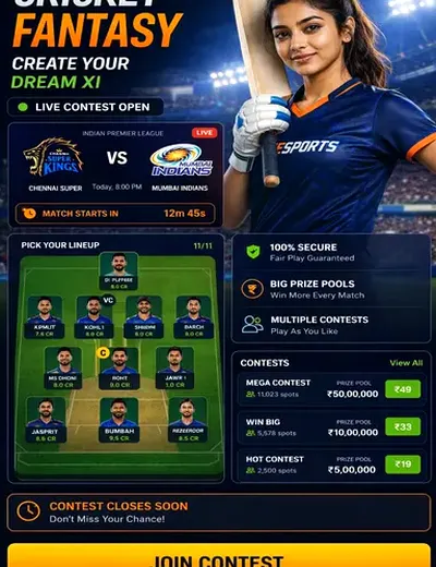 Come Aap (come aap) fantasy cricket & matchday visual 3
